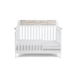 Hayes - 4-in-1 Convertible Crib - White/Natural