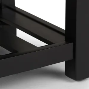 Cosmopolitan - Storage Ottoman Bench with Open Bottom - Stone Grey