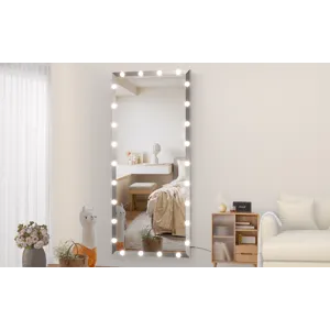 Hollywood - Full Length Mirror With Lights Oversized Full Body Vanity Mirror With 3 Color Modes Ligh
