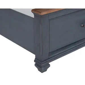 Americana - King Bed - Corduroy Blue
