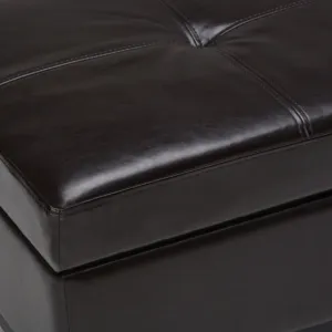 Oregon - Storage Ottoman Bench with Tray - Tanners Brown
