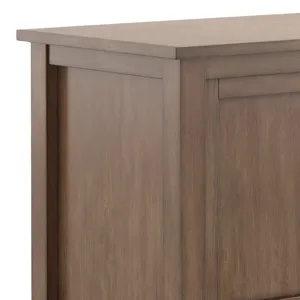 Warm Shaker - TV Media Stand - Rustic Natural Aged Brown