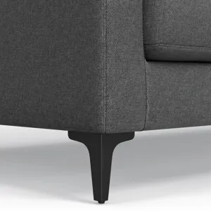 Ava - 90\" Mid Century Sofa - Pebble Gray