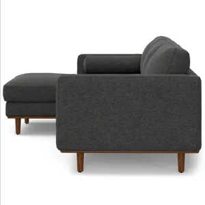 Morrison - Left Sectional Sofa - Charcoal Gray