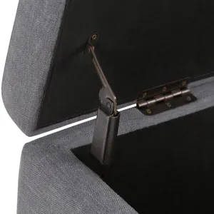 Hamilton - Storage Ottoman - Slate Grey