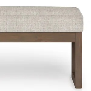 Milltown - Large Ottoman Bench - Platinum