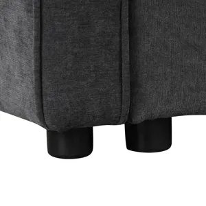 L-Shaped Sofa Convertible Sofa Bed Pull Out Sofa Sleeper With Two Back Pillows, Two USB Ports And Tw