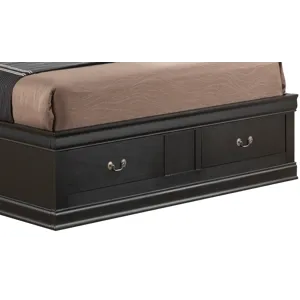 Louis Phillipe - G3150B-FSB Full Storage Bed - Black