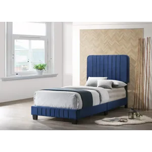 Lodi - G0409-TB-UP Twin Bed - Navy Blue