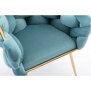 Luxury Modern Simple Leisure Velvet Single Sofa Chair Bedroom Lazy Person Household Dresser Stool Ma