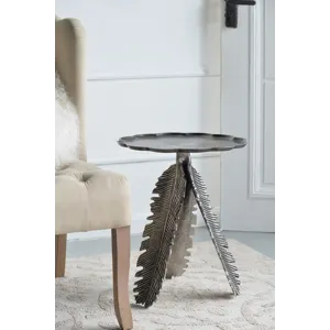 Leaf Side Table - Silver