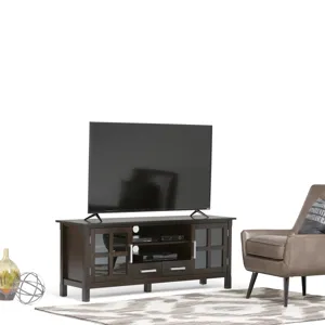 Kitchener - 60\" Wide TV Media Stand - Hickory Brown