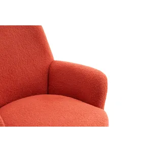 Teddy Swivel Barrel Chair, Swivel Accent Chairs Armchair For Living Room, Reading Chairs For Bedroom