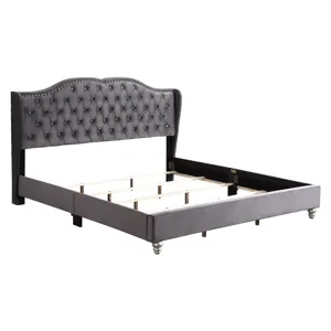 Joy - G1931-FB-UP Full Upholstered Bed - Gray