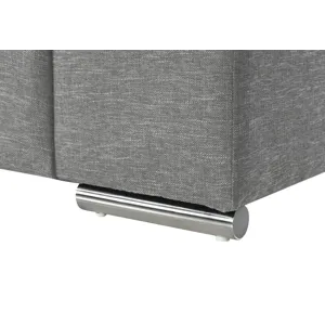 Gianna - Light Gray Woven Fabric Loveseat