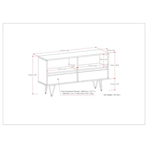Chase - Low Bookcase - Rustic Natural Aged Brown
