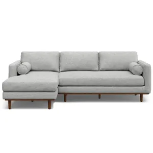 Morrison - Left Sectional Sofa - Mist Gray