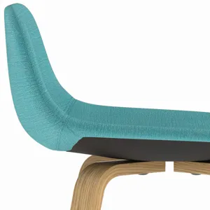 Randolph - Bentwood Counter Height Stool (Set of 2) - Aqua Blue / Light Brown