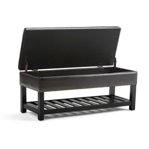Lomond - Storage Ottoman Bench - Tanners Brown