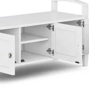 Warm Shaker - Entryway Storage Bench - White