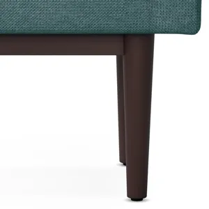 Scott - Small Ottoman Bench - Smoky Teal