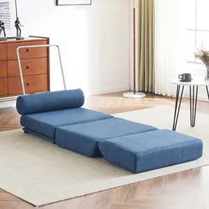 Single Sofa Chair Foldable Single Sofa Bed With Pillow, Portable Foldable Sofa Bed, Leisure Sofa Cha