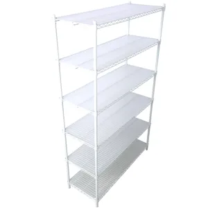 20\" 6 Tier 6000Lbs Capacity Nsf Metal Shelf Wire Shelving Unit, Heavy Duty Adjustable Storage Rack 