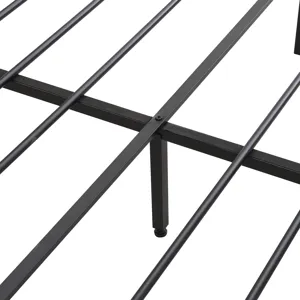 Queen Size Metal Platform Bed Frame With Upholsteryolstery Storage Function Headboard And USB Liner 