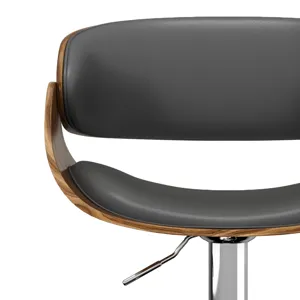 Amery - Adjustable Swivel Bar Stool - Charcoal Grey