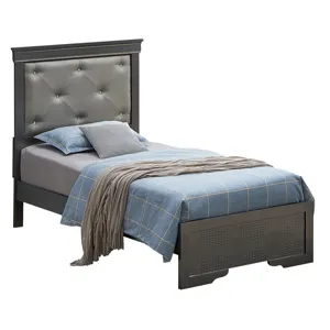 Lorana - G6502B-TB2 Twin Bed - Metalic Black