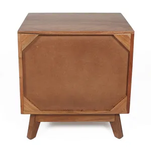 Elegant Design Nightstand - Natural Brown