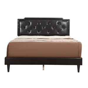 Deb - G1116-QB-UP Queen Bed (All in One Box) - Cappuccino