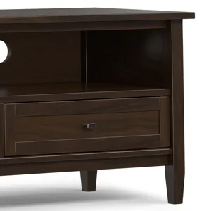 Warm Shaker Warm - Shaker 72\" Low TV Media Stand - Tobacco Brown