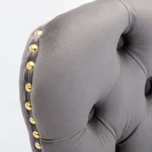 Thick Golden Swivel Velvet Barstools Adjusatble Seat Height From 25-33\", Modern Upholstered Bar Sto