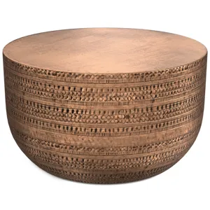 Johnsen - Metal Coffee Table - Antique Copper