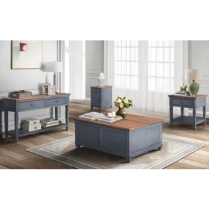 Americana - End Table - Corduroy Blue