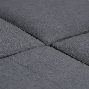 Avalon - Square Coffee Table Storage Ottoman - Slate Grey