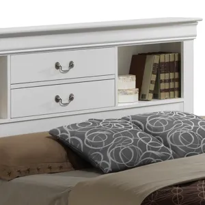 Louis Phillipe - G3190B-FSB Full Storage Bed - White