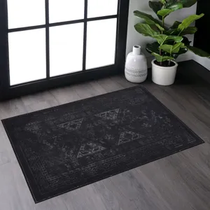 2\' x 3\' Machine Washable Area Rugs, Low-Pile, Non-Slip, Non-Shedding, Foldable, Kid & Pet Friendly