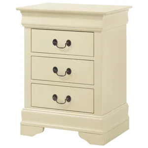Louis Phillipe - G3175-3N 3 Drawer Nightstand - Beige
