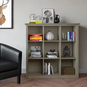 Artisan - 9 Cube Bookcase and Storage Unit - Distressed Grey