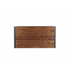 Console Coffee Table With Reclaimed Wood Finish, For Living Room - Natural