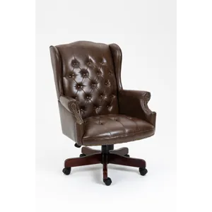 Executive Office Chair, High Back Reclining Comfortable Desk Chair With Smooth Glide Caster Wheels -