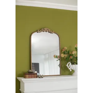 Arch Mirror, Baroque Inspired Wall Decor For Bathroom Bedroom Living Room - Gold
