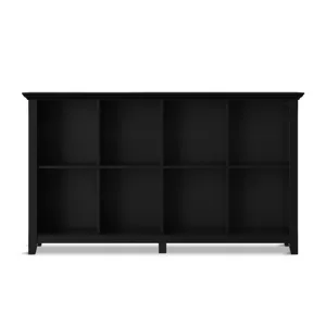 Acadian - 8 Cube Storage Sofa Table - Black
