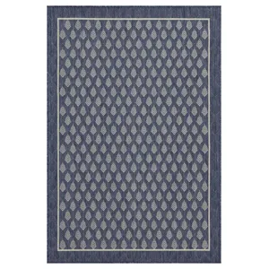 Sunshine - 2\'7\" X 7\'3\" Polypropylene Indoor / Outdoor Area Rug - Blue