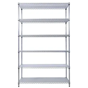 6 Tier 6000Lbs Capacity Nsf Metal Shelf Wire Shelving Unit, Heavy Duty Adjustable Storage Rack With 