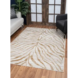 Elegance - GC_CNC6007 Gold 2\' x 3\' Area Rug