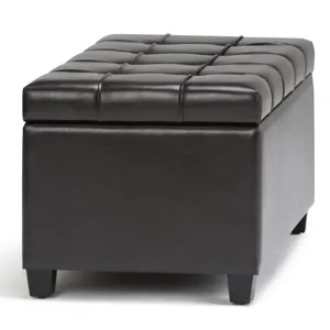 Sienna - Storage Ottoman Bench - Tanners Brown