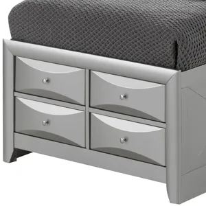 Marilla - G1503G-TSB3 Twin Storage Bed - Silver Champagne